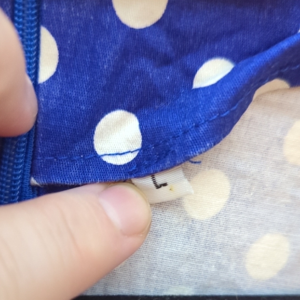 Blue Polka Dot Dress - Picture 3 of 7